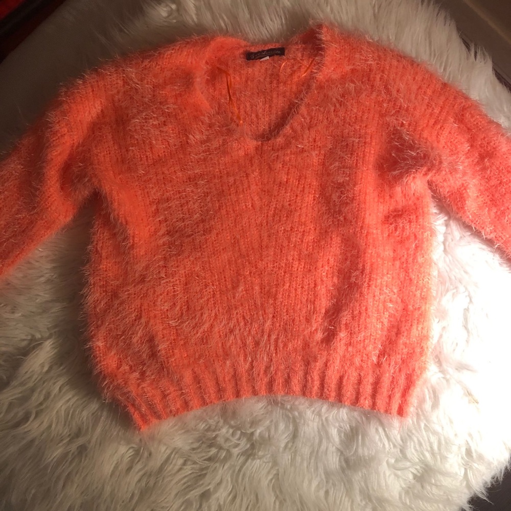 Faux fur sweater
